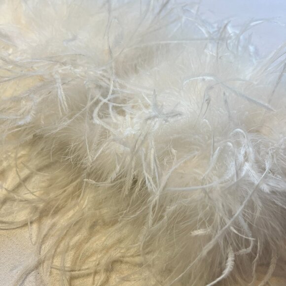 LAMARQUE‎ Feather Bustier Zaina White Cropped Strapless Top Size Large - Picture 8 of 9